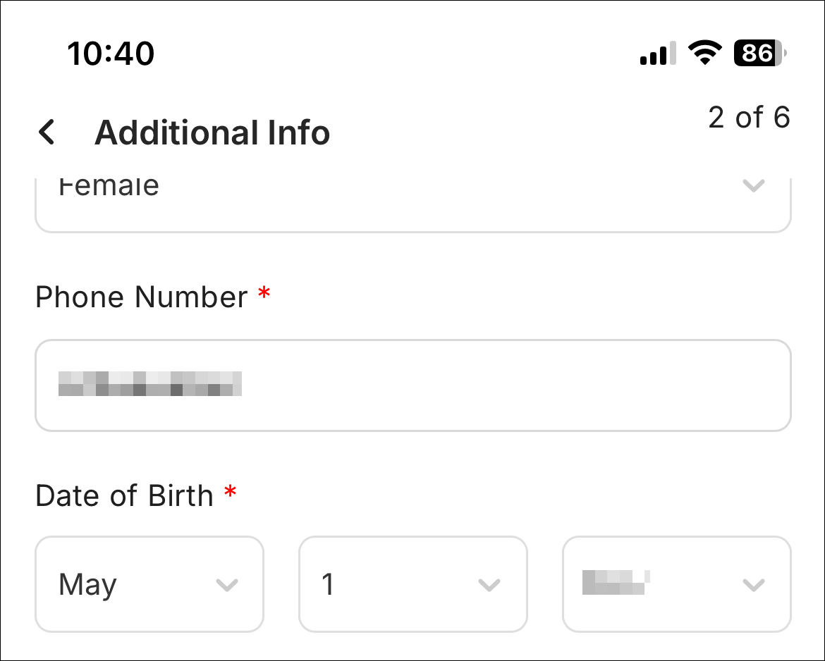 Obrazac s dodatnim podacima — Additional Info