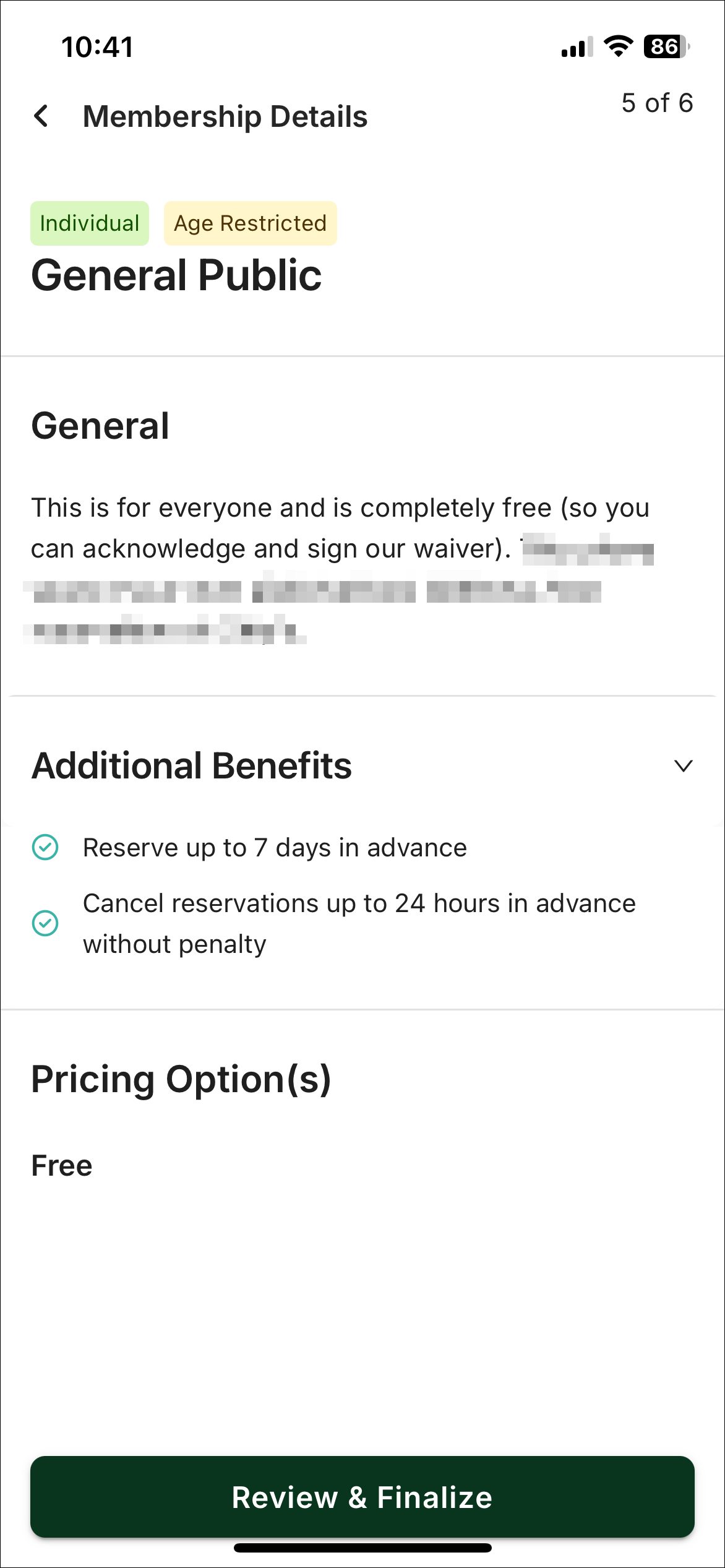 Pregled detalja članstva — Membership Details
